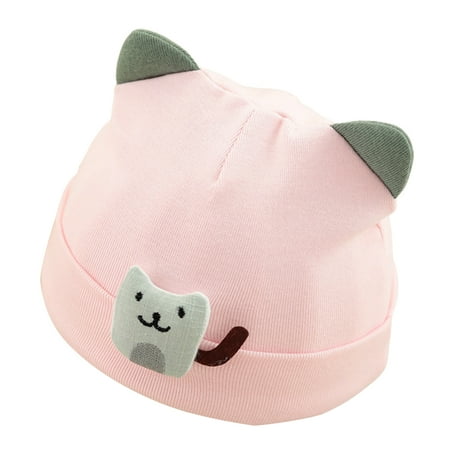 

Kripyery Baby Cap Stretchy Comfortable to Wear Light Weight Cute Newborn Warm Hat for Daily Wear
