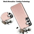 thumbnail image 6 of Samsung Galaxy S24 Plus Case, Galaxy S24 Plus Wallet Case, Takfox Shockproof PU Leather Case Card Pockets Slots Cash ID Credit Card Flip Phone Cases Cover Kickstand Magnetic Hard Cases,Rose Gold, 6 of 10