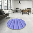 thumbnail image 4 of Ahgly Company Machine Washable Indoor Rectangle Transitional Purple Mimosa Purple Area Rugs, 5' x 7', 4 of 7