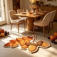 thumbnail image 4 of Fall Maple Leaf Shaped Doormat 23.6x15.7in - Non-Slip Entryway Rug for Kitchen Front Door Thanksgiving Harvest Decor, 4 of 6