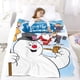 thumbnail image 5 of Frosty el Muñeco de Nieve anti-pilling, suave, ligera, esponjosa y acogedora de lujo para hogar y cocina – Perfecta para niños y adultos,100X130cm, 5 of 6