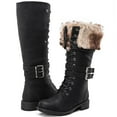thumbnail image 1 of GLOBALWIN Black Combat Boots For Women Knee High 8.5M, 1 of 7