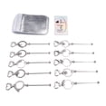 thumbnail image 1 of Kit De Llaveros Con Cuentas De Metal, Juego De 30 Piezas, Tamaño Compacto, Resistente, Portátil, Multifuncional, Llavero Con Cuentas En Forma De Corazón Para Cumpleaños, 1 of 7