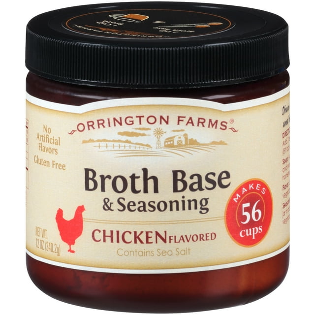 (6 Pack)Orrington Farms Broth Base and Seasoning Chicken, 12 oz.