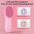 thumbnail image 6 of Silicone Face Scrubber: Rechargeable Facial Cleansing Brush, 2 Cleansing Modes for Men & Women, Face Wash Brush for Deep Cleaning(Pink), 6 of 7
