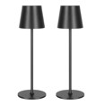 thumbnail image 1 of Lampes de Table Portatives, Lot de 2, DEL Sans Fil 6000 mAh avec Gradation Continue à 3 Couleurs pour Usage Intérieur et Extérieur, 1 of 6