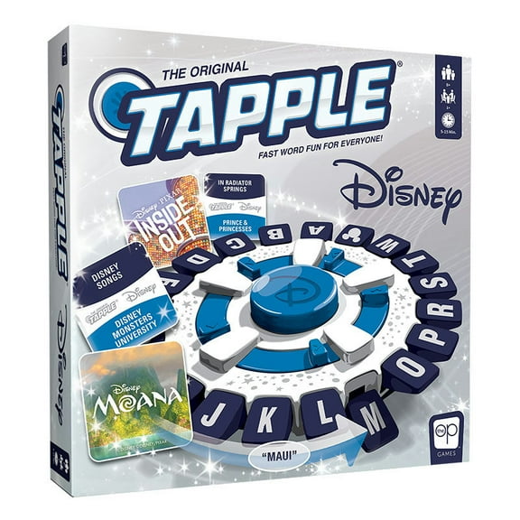 The Original TAPPLE Disney Edition, Fast-Paced Family Trivia Word Game, Choose a Disney-Themed Category & Race Against The Timer to be The Last Player, Travel-Friendly Party Game, Officially Licensed