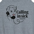 thumbnail image 3 of Instant Message - Calling In Sick Of Sh-t - Women's Racerback Tank Top, 3 of 6