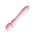 thumbnail image 3 of Máquina de masaje para mujer, masajeador femenino recargable por USB con 10 frecuencias de vibración de doble cabeza, color rosa, 3 of 8