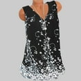 thumbnail image 2 of Camiseta Sin Mangas Para Mujer Tops Sin Mangas Blusa Casual Cuello en V Estampado Jersey Camisa Odeerbi  ODB164004, 2 of 6