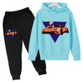 thumbnail image 2 of Abrigo para niños, ropa encantadora, mercancía A4, sudadera con capucha de marca, ropa deportiva, ropa para niñas y niños, pantalón superior, conjunto de moda informal de 2 a 13 años, 2 of 4