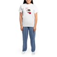 thumbnail image 4 of CafePress - CALI STATE W BEAR Pajamas - Women's Short Sleeve Print T-Shirt and Pants Light Cotton Pajama Set, 4 of 7