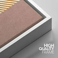 thumbnail image 4 of IDEA4WALL Framed Wall Art Print Set Geometric Orange 3D Illusion Polygons Abstract Shapes Illustrations Modern Decorative Multicolor Boho for Living Room, Bedroom, Office - 24"x36"x3 White, 4 of 5