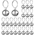 thumbnail image 1 of 24 juegos de cascabeles para gatos y perros, collar con colgante fuerte, cascabeles para perros y gatos, accesorios colgantes para mascotas (plata), 1 of 5