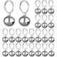 thumbnail image 1 of 24 juegos de cascabeles para gatos y perros, collar con colgante fuerte, cascabeles para perros y gatos, accesorios colgantes para mascotas (plata), 1 of 5