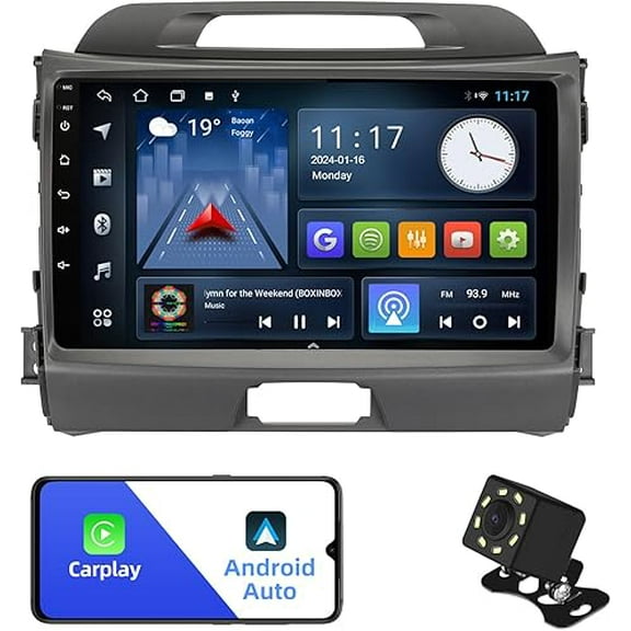 2 32G 9 inches Android 12 Car Stereo for KIA Sportage 3 2010-2016 IPS Touchscreen Car Radio