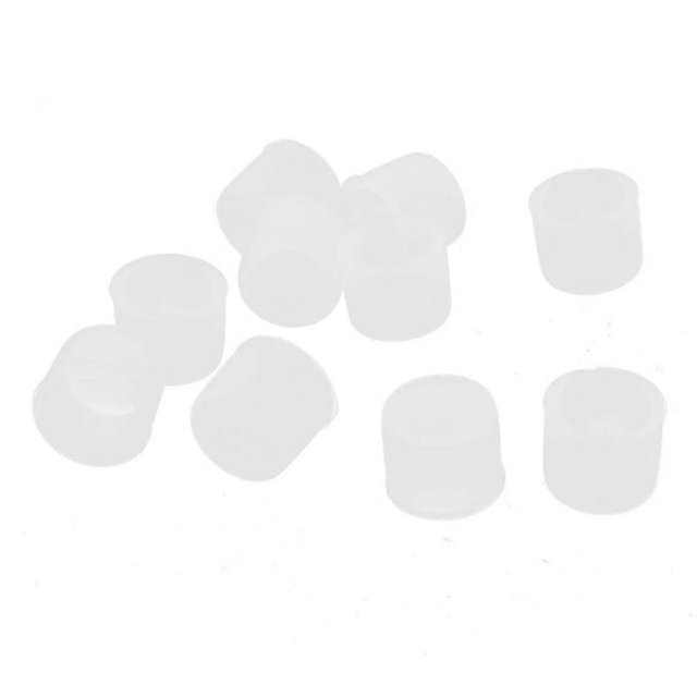 500Pcs/Lot Plug Protective Cover Audio Lotus Head Lotus Block Plug Dust-Proof Cover Dust-Proof Cap, Transparent.