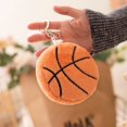 thumbnail image 6 of Jiibva Plush Sport Ball Keychain, Plush Basketball Football Keyring for Sport Lover Purse Bag Charms Pendant Keychain for Men Women, 6 of 7