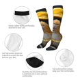 thumbnail image 3 of Naloa Heavy Metal Style Guinea Pig Thigh High Socks Extra Long Stretchy Sock Women Over Knee High Opaque Stocking Daily Wear, 3 of 6