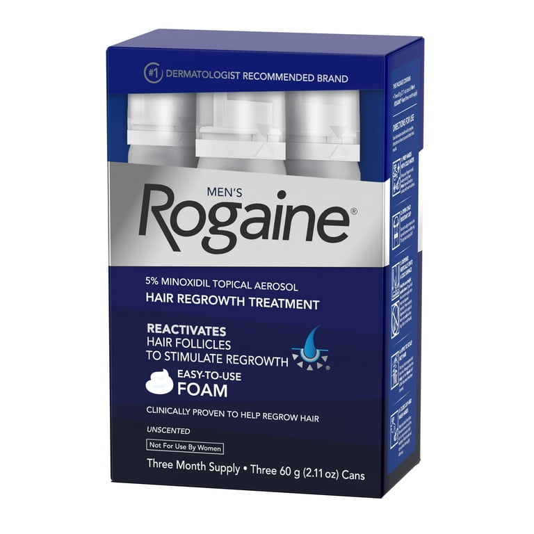 Fugtighed pebermynte Pebish Men's Rogaine 5% Minoxidil Foam for Hair Regrowth, 3-month Supply - Walmart.com Fugtighed pebermynte Pebish Men's Rogaine 5% Minoxidil Foam for Hair Regrowth, 3-month Supply - Walmart.com