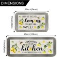 thumbnail image 3 of Lemon Kitchen Mat Set of 2, Kitchen Mats for Floor, Farmhouse Lemon Kitchen Rugs and Mats Non Skid Washable, Lemon Kitchen Decor Floor Mats Non Slip, Kitchen Runner Rug Carpet 17x29 and 17x47 Inch, 3 of 6