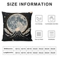 thumbnail image 5 of SHANXI Throw Pillow CoveCute Magic Tattoo Full Rays Veil Decor Linen Cushion Cover for Sofa Couch Bed 18x18in, 5 of 5