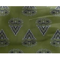 thumbnail image 4 of oneOone Tissu Viscose Georgette Feuilles & Floral Imprimé au Mètre 42 Pouces de Large, 4 of 5