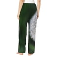 thumbnail image 3 of Picia Dandelion Womens Soft Woven Cotton Elastic Waistband Sleep Pajama Pant Lounge Sleep Pant With Pockets And Drawstring-Small, 3 of 9