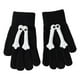 thumbnail image 2 of Guantes de aislamiento térmico para pantalla táctil informales con ojos de muñeca 3D perfecl adultos y niños Negro, 2 of 8