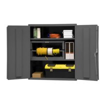 Durham Mfg Storage Cabinet,42"x36"x24",Gray,2Shlv 2503-2S-95
