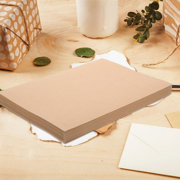 CIMAXIC 50pcs Brown Cardboard Paper for Crafts DIY Background Art Photography Projects School Projects