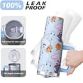 thumbnail image 4 of 40 oz Halloween Scary Ghost Pumpkin Tumbler Insulated Stainless Tumbler, Spooky Bat Coffee Cup Water Bottle, Holiday Gift Mug, 4 of 5