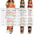 thumbnail image 3 of Noric Women's Striped Maxi Dresses V-Neck Short Sleeve Knit Cover Up Loose Fit Summer Beach Dresses with Side Slit, 3 of 6
