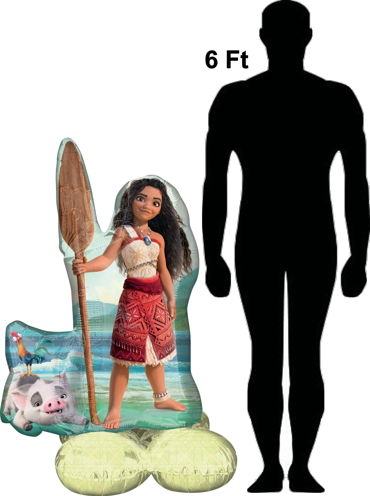 Moana's Birthday Party Supplies Airloonz and Foil Balloon Bouquet Decorations