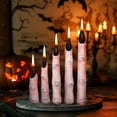 thumbnail image 3 of 5pcs Halloween Candles, Creepy Bleeding Halloween Taper Candle, Realistic Halloween Decor, Spooky Blood Drip Candle Set for Party Indoor Gothic Decor, 3 of 5