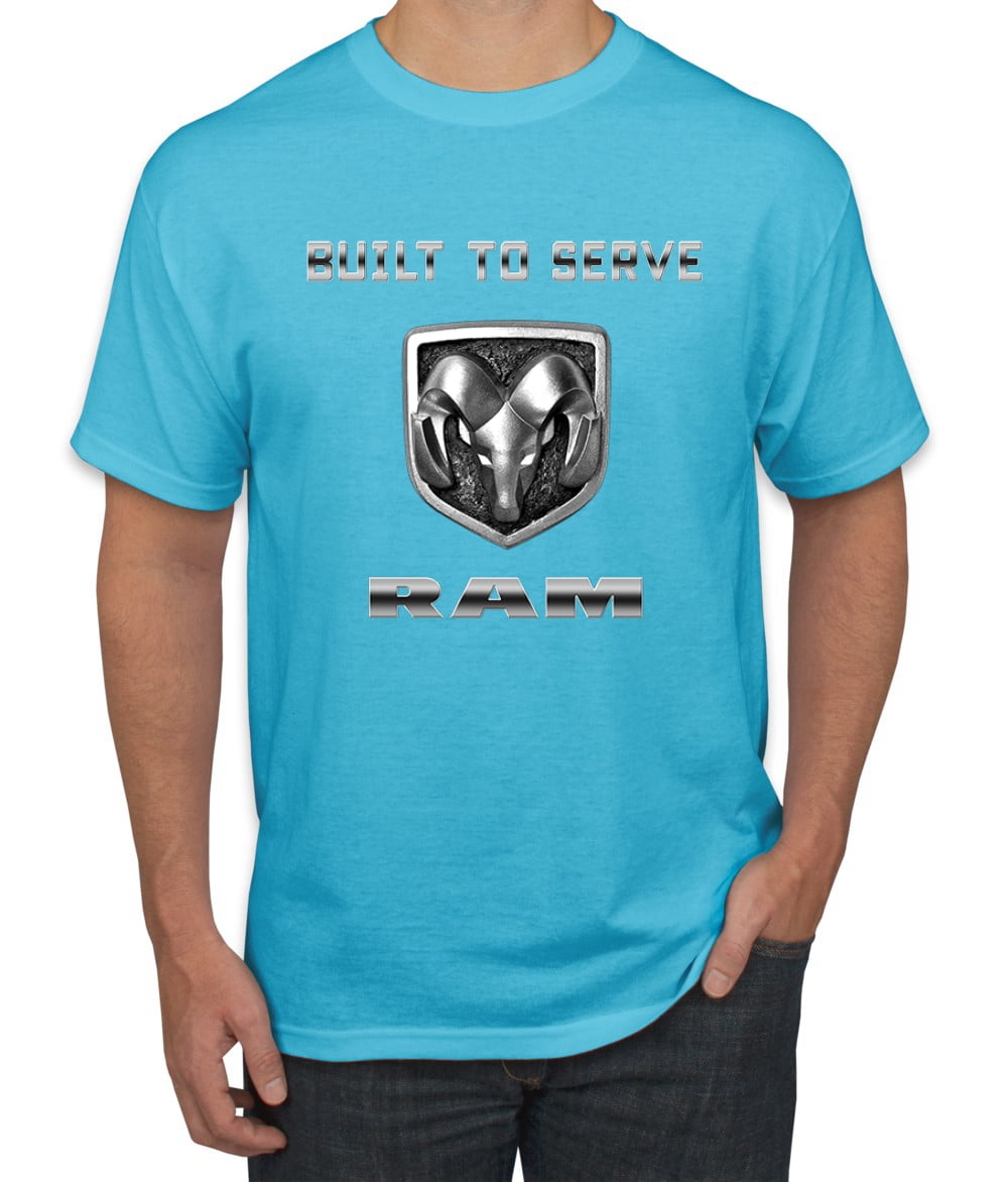 Dodge Ram Logo Retro Built to Serve USA Mens Cars and Trucks Graphic