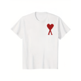 thumbnail image 1 of Men's and Women's Short Sleeve Love Printed T-shirt Pure Cotton Round Neck Summer Daily Street Wear Loose Street Wear Clothing, 1 of 6