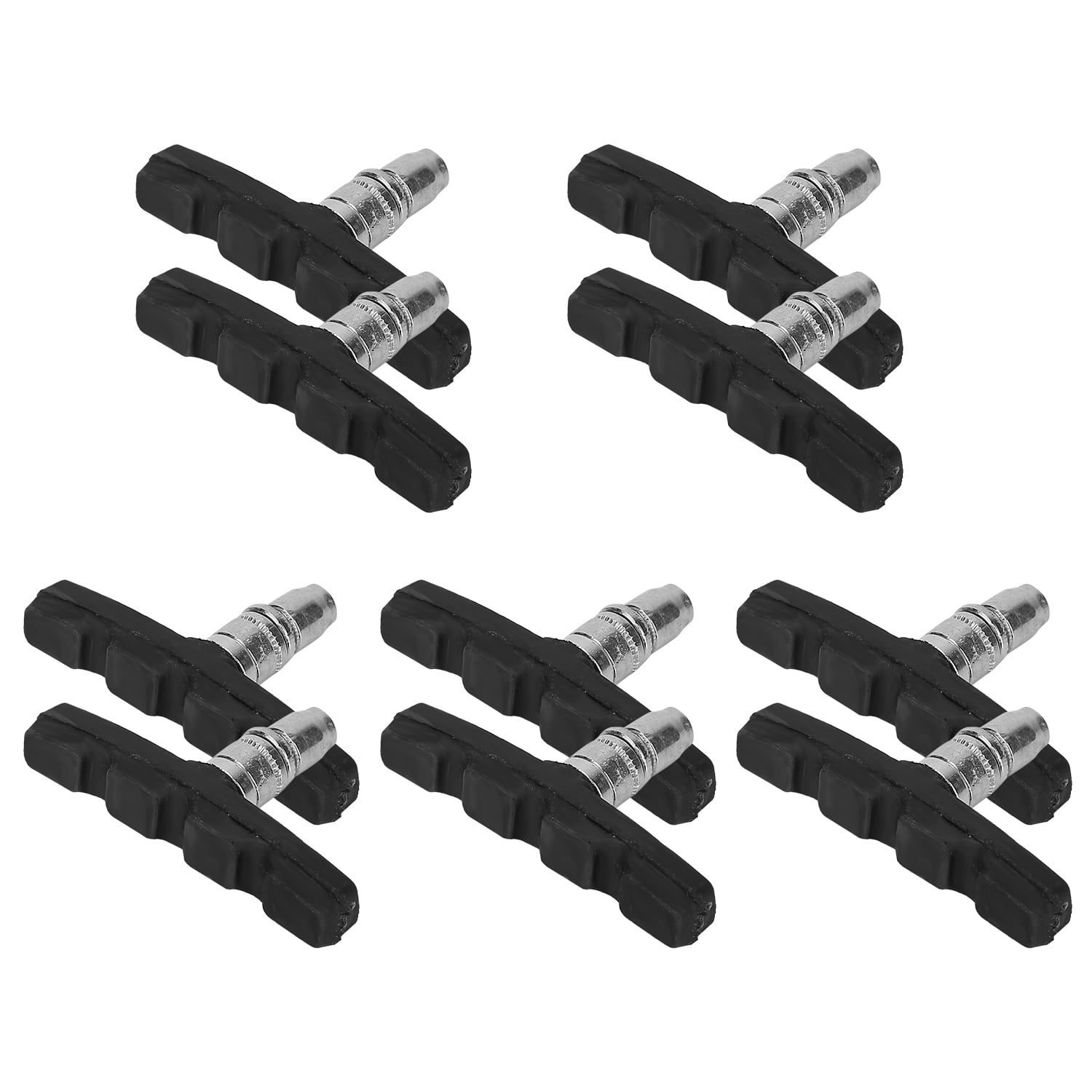 iMounTEK 5 Pairs V Bike Brake Pads Road Mountain Bicycle VBrake Blocks Set 70mm NonSlip V