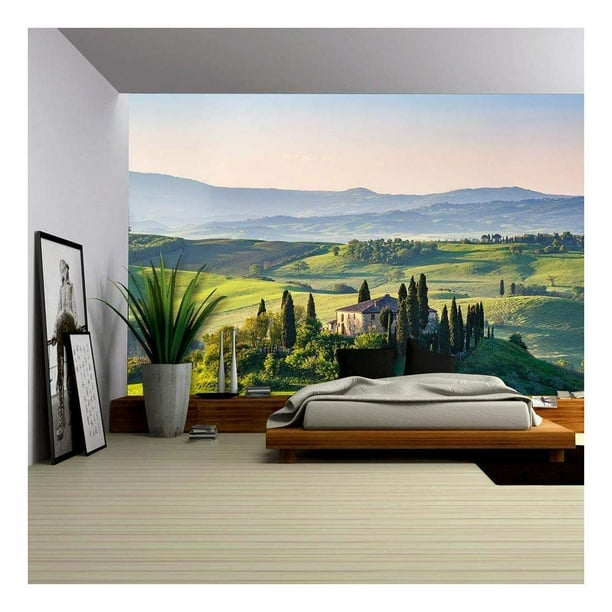 Wall26 Beautiful Spring Landscape In Tuscany Italy Removable Wall Mural Self Adhesive Large Wallpaper 66x96 Inches Com - Tuscany Wall Murals Wall26 Beautiful Spring Landscape In Tuscany Italy Removable Wall Mural Self Adhesive Large Wallpaper 66x96 Inches Com - Tuscany Wall Murals