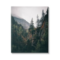 Stupell Industries Rustic Mountain Landscape Landscape Photography Gallery Wrapped Canvas Art Print Wall Art, 16 x 20
