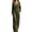 Army Green, variant on JIAYUE Women's 2-Piece Set Solid Color V Neck Irregular Long Sleeved Tops With Wide Leg Pants Outfit for Fall Festival