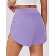 thumbnail image 4 of Pinspark Women Running Shorts High Split Gym Workout Shorts Comfy Sports Wear Summer Shorts with Liner, 4 of 7