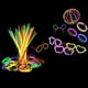 thumbnail image 4 of Barras luminosas 100 piezas, barras luminosas de neón para bodas, pulseras luminosas, barras luminosas, cadenas y juegos de gafas luminosas, para fiestas de Navidad y Nochevieja, multicolor, 4 of 6