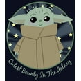 thumbnail image 2 of Girl's Star Wars: The Mandalorian The Child Cutest Bounty in the Galaxy  Graphic Tee Navy Blue Medium, 2 of 4