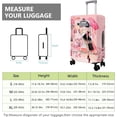 thumbnail image 6 of Travel Luggage Cover Suitcase Girl Protector Storage Fits 18-32 Inch Luggage Flower Luggage Protector Wheel Covers Patterned Travel with Pocket Elastic Luggage Anti-scratch Suitcase Cover XL, 6 of 6