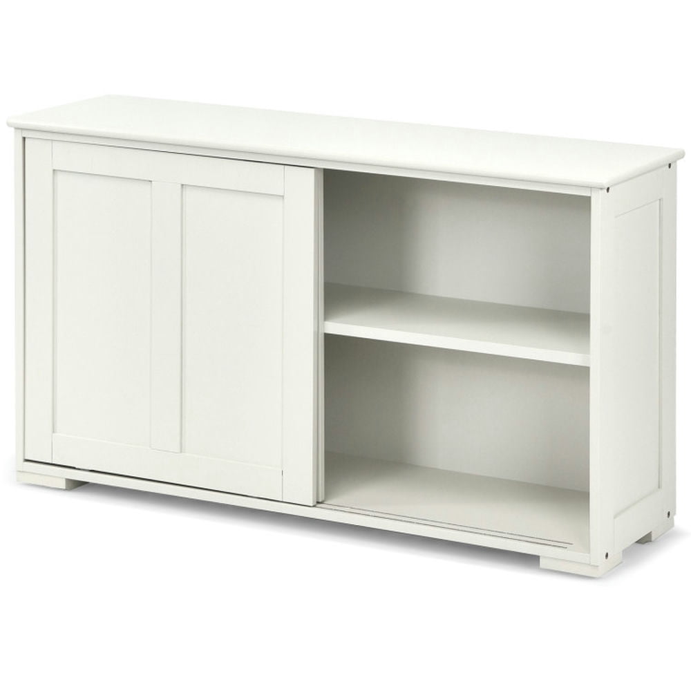 Finihen Kitchen Storage Cabinet, Buffet Sideboard, Kitchen Storage Cupboard Cabinet with Sliding Door, for Dining Room, Kitchen, Living Room, Antique White Finihen Kitchen Storage Cabinet, Buffet Sideboard, Kitchen Storage Cupboard Cabinet with Sliding Door, for Dining Room, Kitchen, Living Room, Antique White