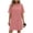 Pink, variant on Axiiglly Womens T Shirt Dress Short Sleeve Polka Dot Midi Dresses Flowy Boho Beach Sundress with Pockets, S-2XL