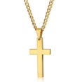 thumbnail image 3 of Collier Croix Femme Homme Crucifix Collier Croix Religieux Argent Acier Inoxydable Pendentif, 3 of 5