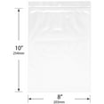 thumbnail image 2 of Plymor 8" x 10" (Pack of 200), 4 Mil with Hang-Hole Heavy Duty Zipper Reclosable Plastic Bags, 2 of 3