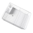 thumbnail image 3 of Dish Drying Rack, 16.9in Long 12.4in Wide Dish Drainer Metal  for Kitchen, 3 of 7